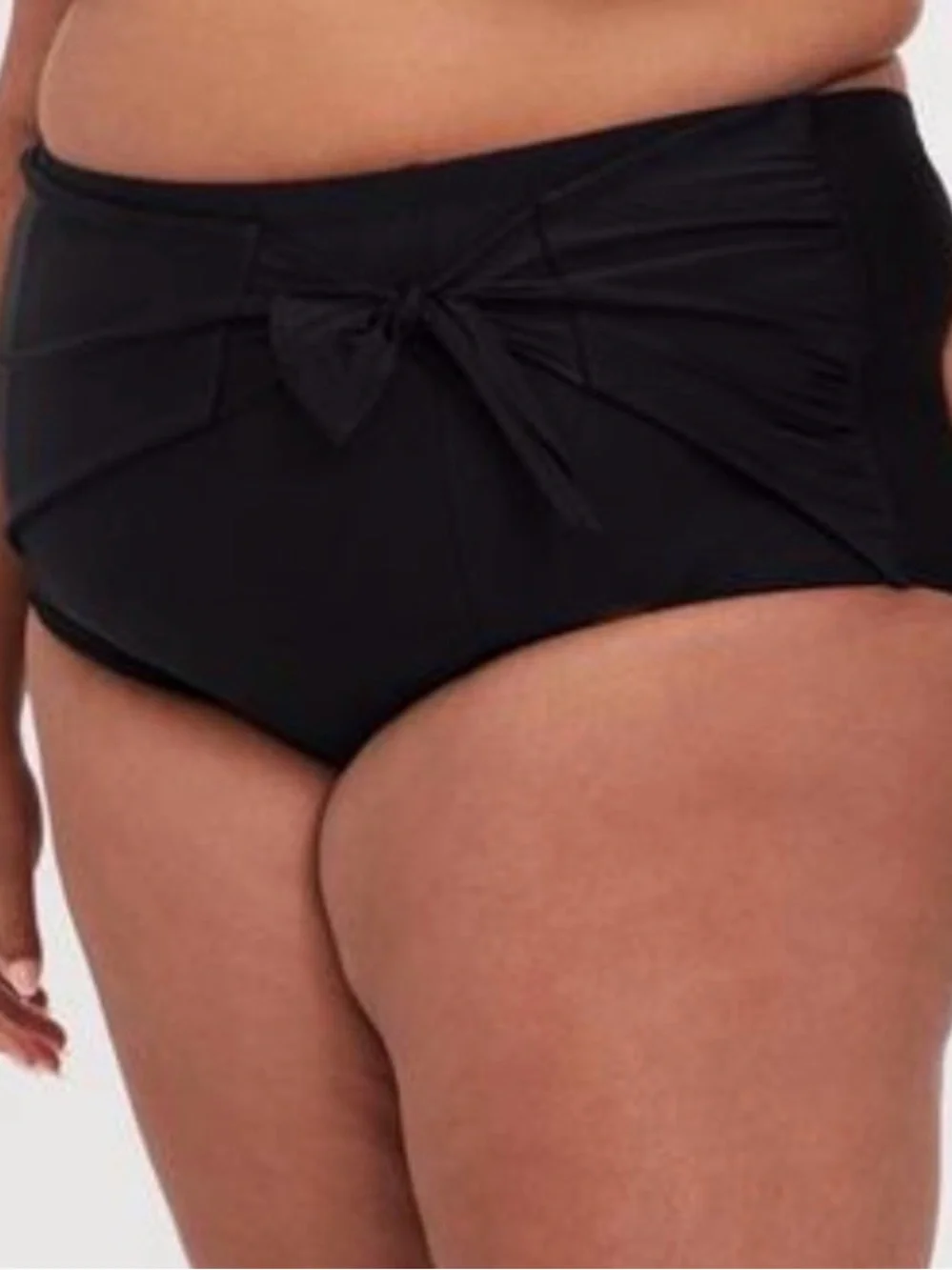 lululemon athletica Black High-Waist Tie-Front Swim Bottoms